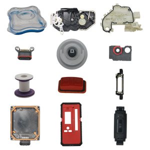 tofarvede sprøjtestøbte silikoneprodukter